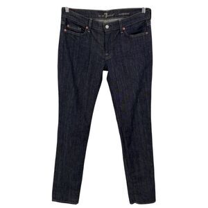 7 For All Mankind Roxanne Straight Leg Jeans Dark Wash Size 31